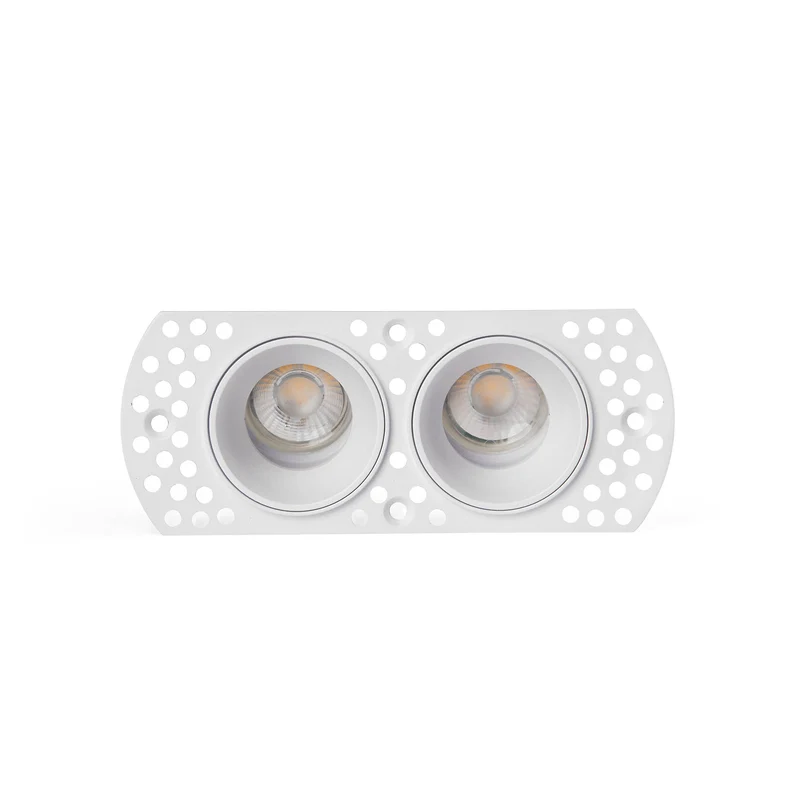 Faro Flic Flic Trimless Verstelbare Dubbele Inbouwspot Wit MR11 GU10