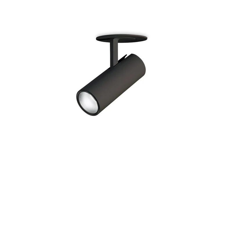 Verstelbare Inbouwspot Zwart, 3000K, 7W