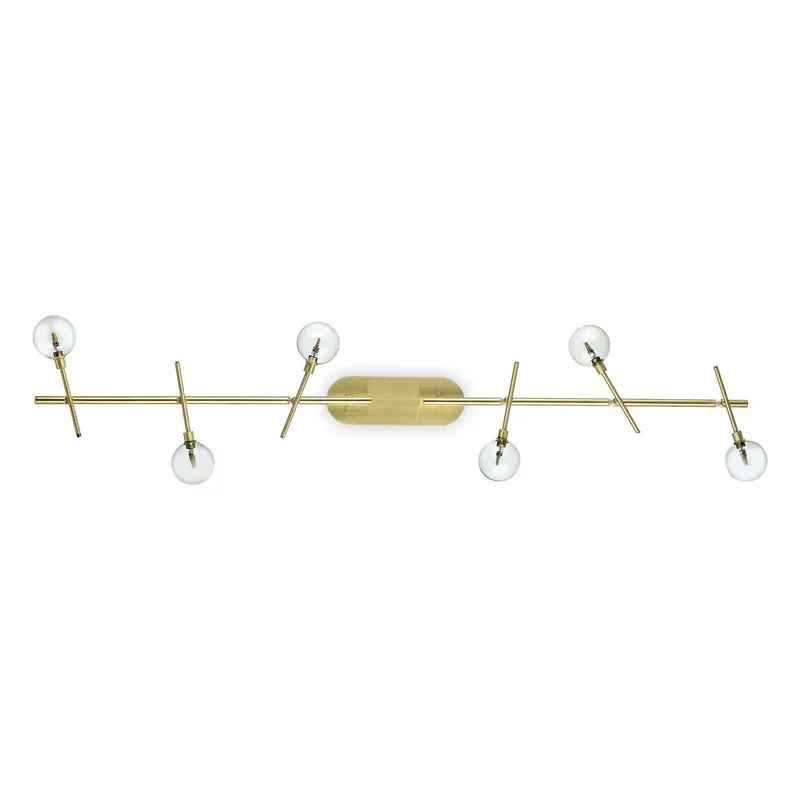 Ideal Lux Maracas - 6 Lichts Plafondlamp Antiek Messing
