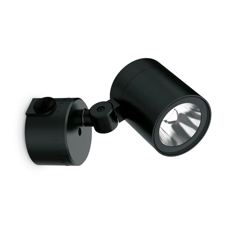 Ideal Lux O-ZONE LED Enkele Spot Zwart 3000K IP66