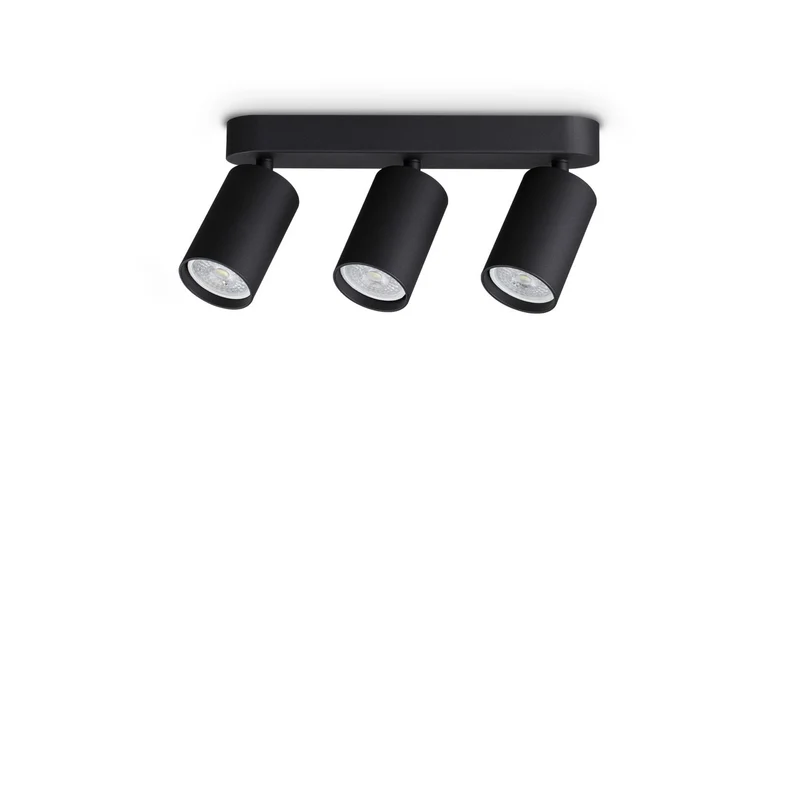 Ideal Lux DYNAMITE Plafondspotbalk zwart 3x GU10