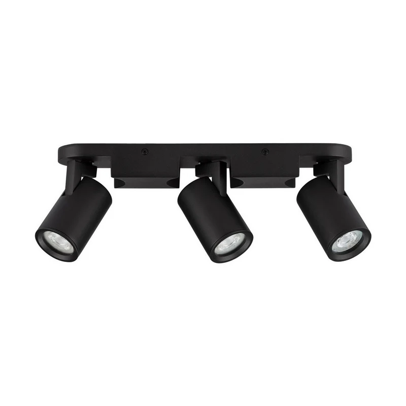 Nova Luce ESTO Plafondspot met balk, zandkleurig zwart, GU10, 3x10W