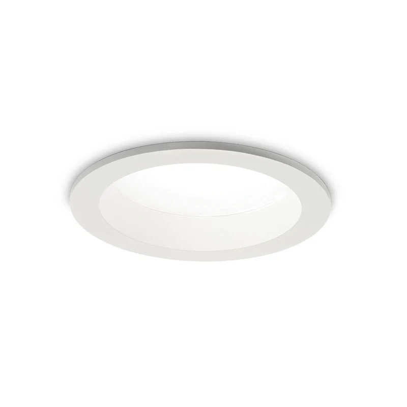 Ideal Lux Basic - LED Light Inbouwspot Wit IP44