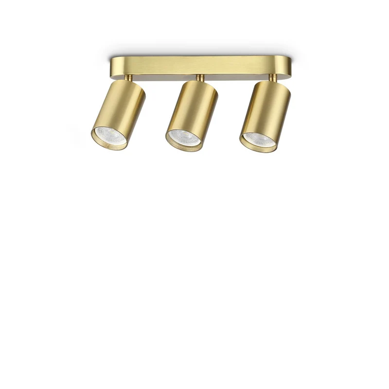 Ideal Lux DYNAMITE Plafondspot met messing fitting, 3x GU10