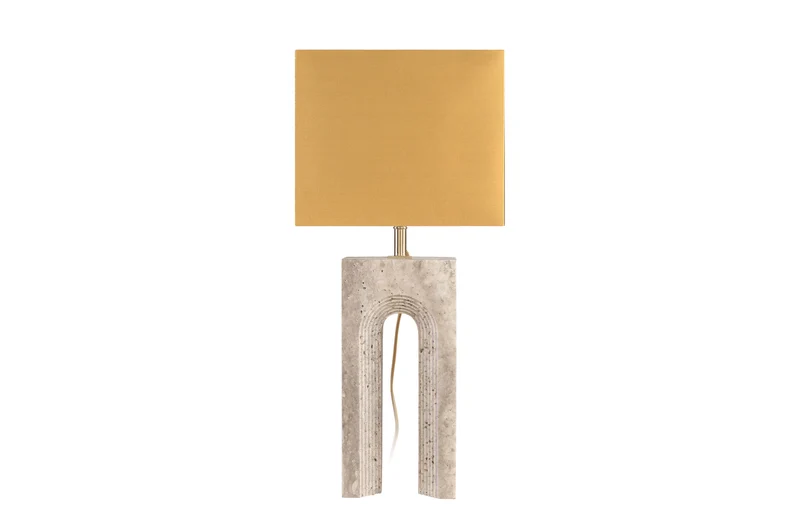 Tafellamp Reso One - Grey Travertine