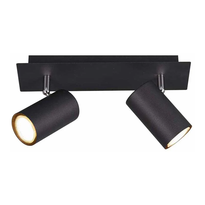 Trio Marley Spotlamp - 2-lichts GU10 - Zwart