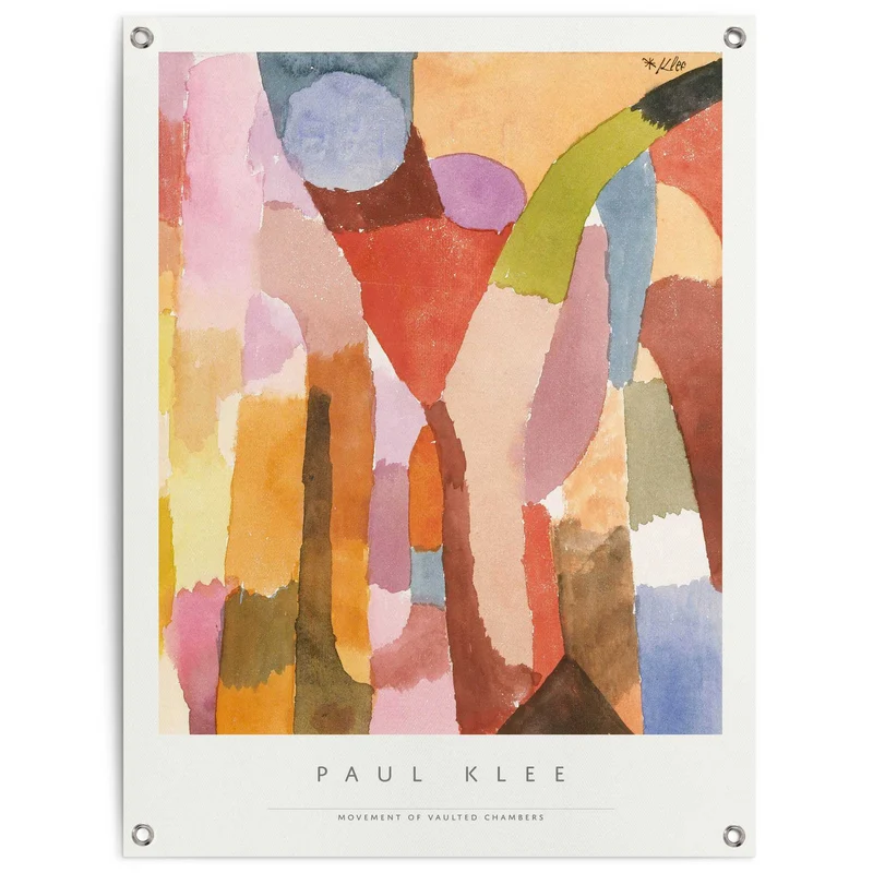 Reinders tuinposter Paul Klee - Movement of Vaulted Chambers - 80x60cm
