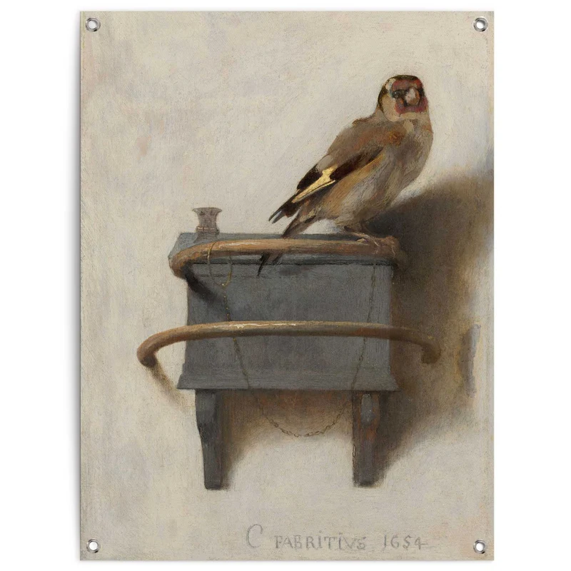 Reinders tuinposter Carel Fabritius - Het Puttertje - 80x60cm