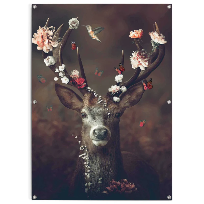 Reinders tuinposter Hert - 140x100cm