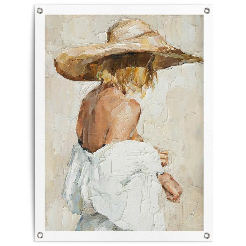 Reinders tuinposter Zomerse vrouw - 80x60cm