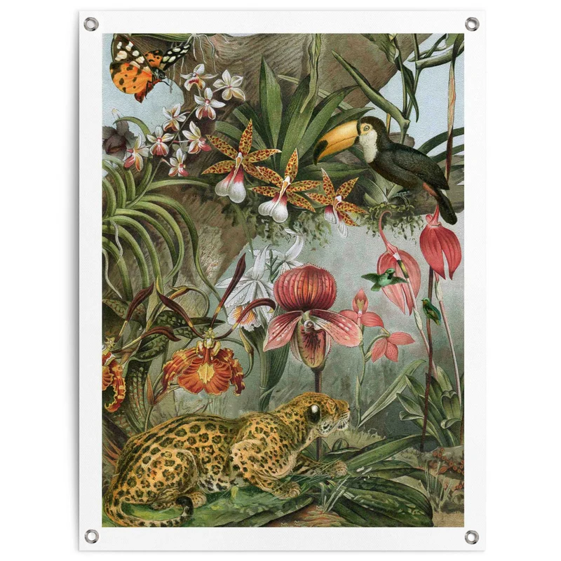 Reinders tuinposter Jungle Bloemen - 80x60cm