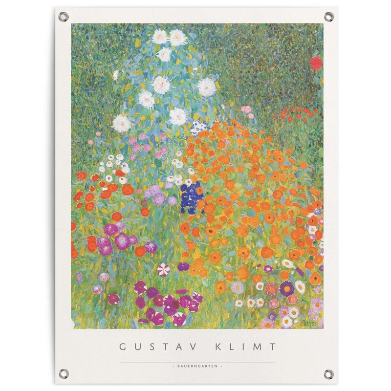 Reinders tuinposter Gustav Klimt - Boerderijtuin - 80x60cm