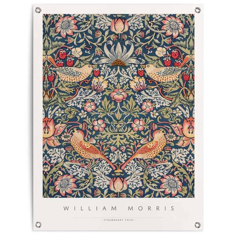 Reinders tuinposter William Morris - aardbeiendief - 80x60cm