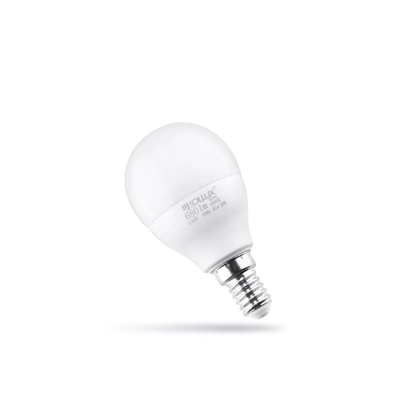 Sollux Lighting LED lamp E14 4000K 7,5W 680lm - 4,5x4,5x8,9cm