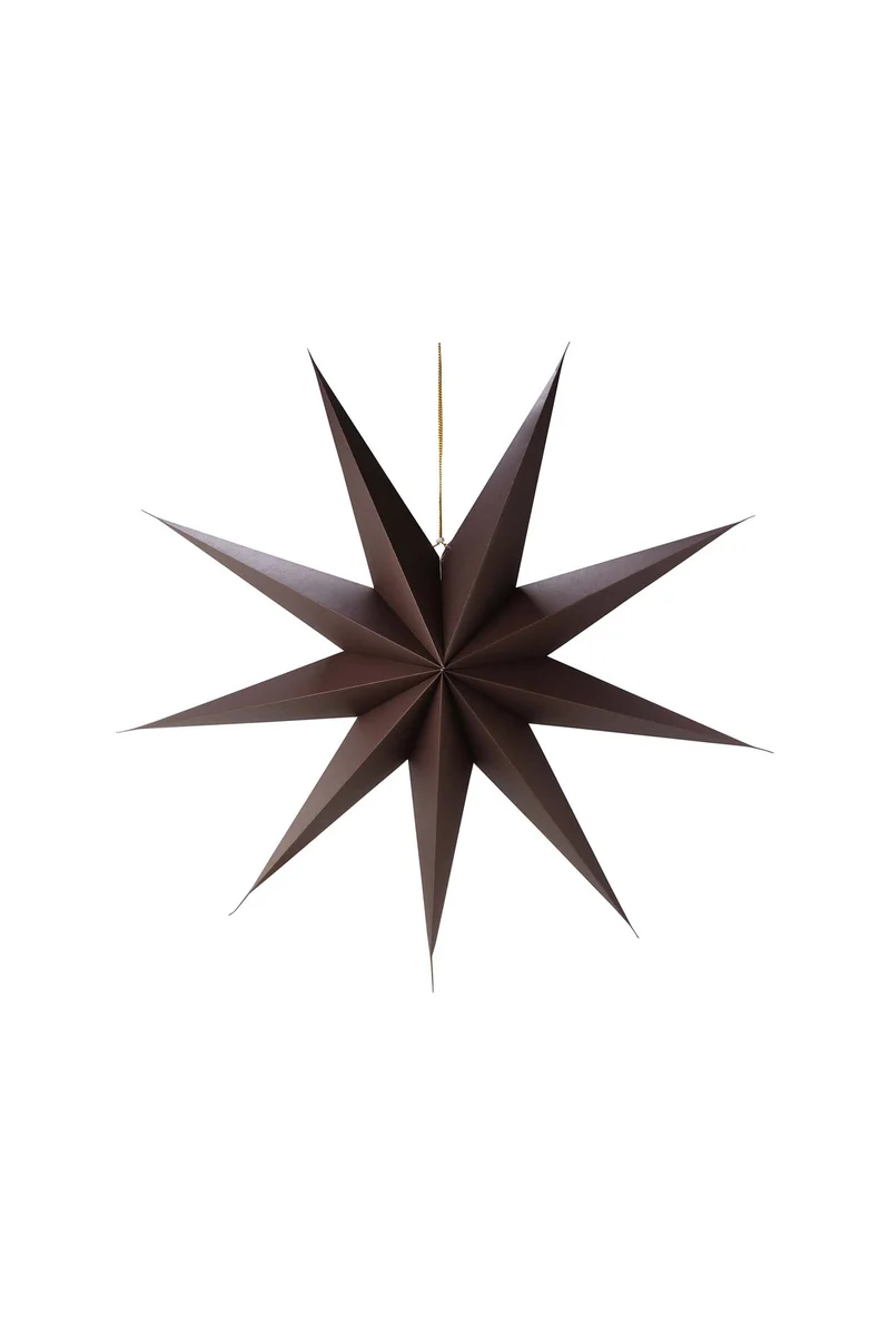 vtwonen - Kerstster - Papier - Donkerbruin - 110x24 cm