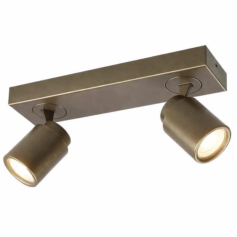 Freelight spot Razza - 2 lichts - 32 x 14 cm - brons goud