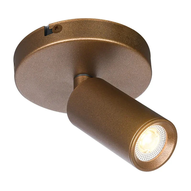 Freelight spot Scolo - 1 lichts - 10 x 12 cm - brons goud