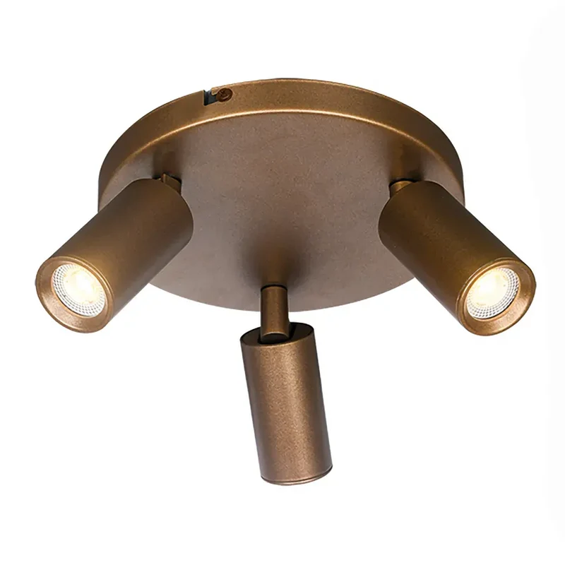 Freelight spot Scolo - 2 lichts - 15 x 12 cm - brons goud