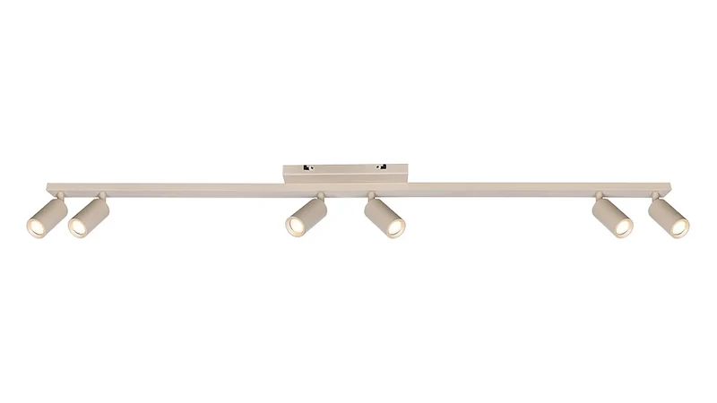 Freelight spot Scolo - 6 lichts - 119 x 14 cm - beige