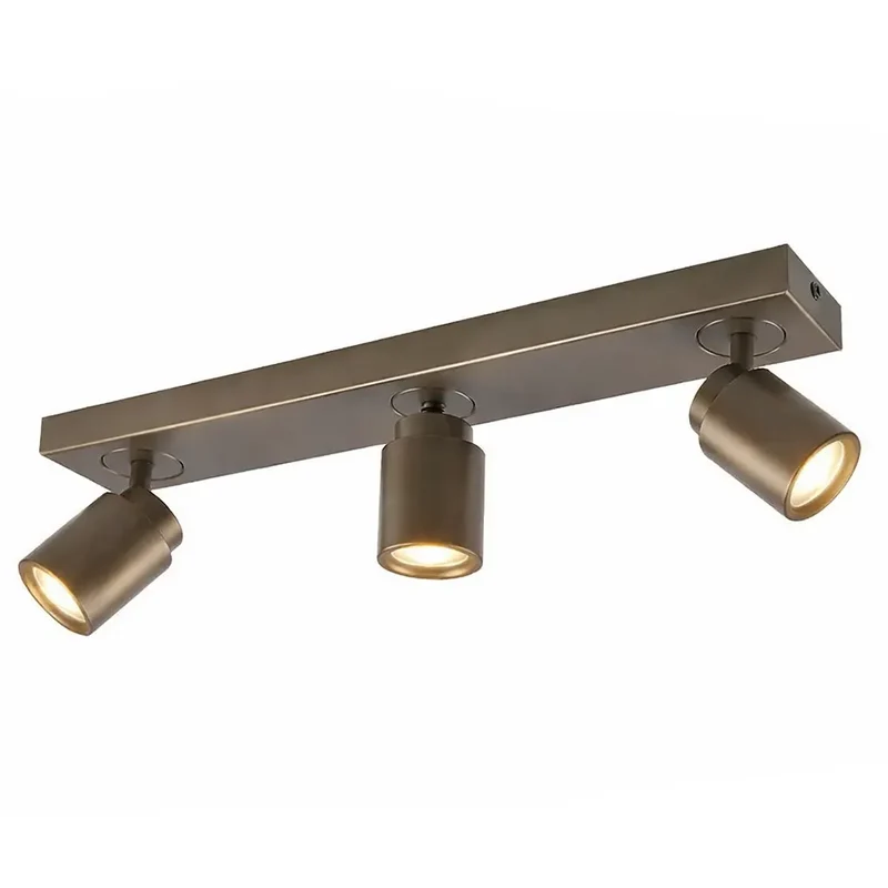 Freelight spot Razza - 3 lichts - 54 x 14 cm - brons goud