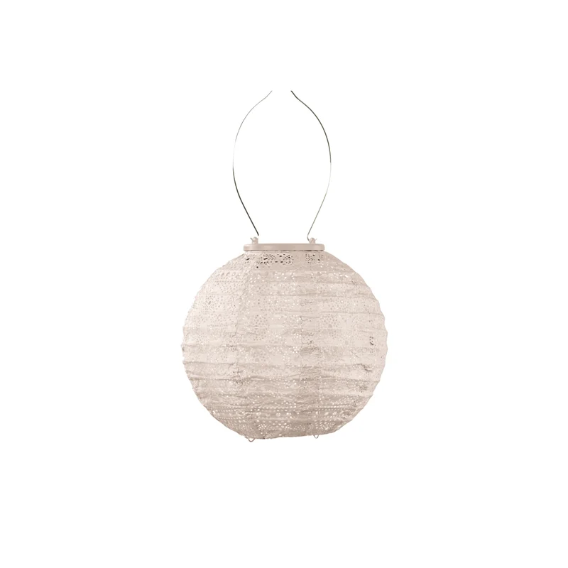 Lumiz solar lampion – spectare rond – 20 cm – soft blush