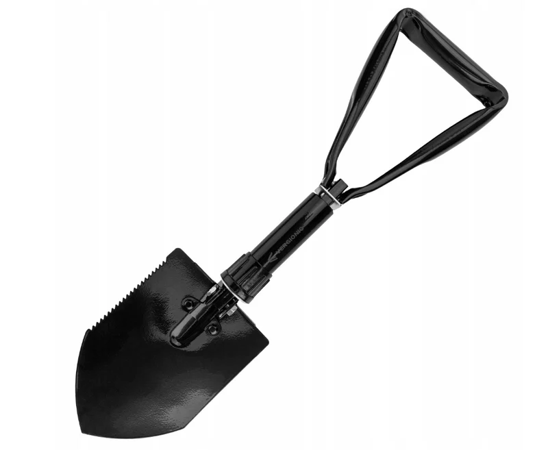 Survival schep - Multifunctioneel - Opvouwbaar met hoes - Zwart