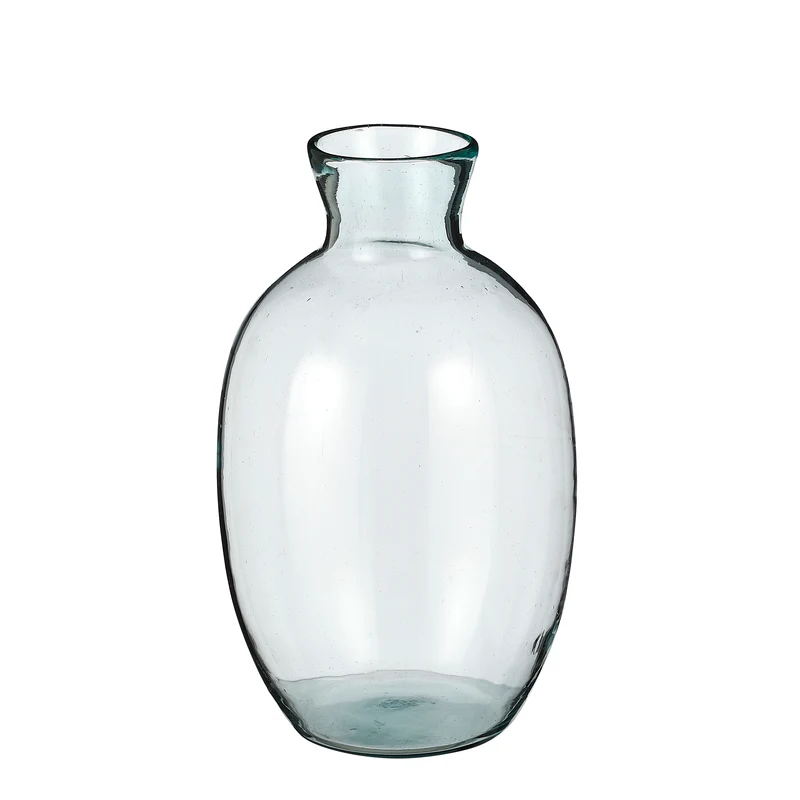 Silena vaas recycled glas - h29,5xd18cm