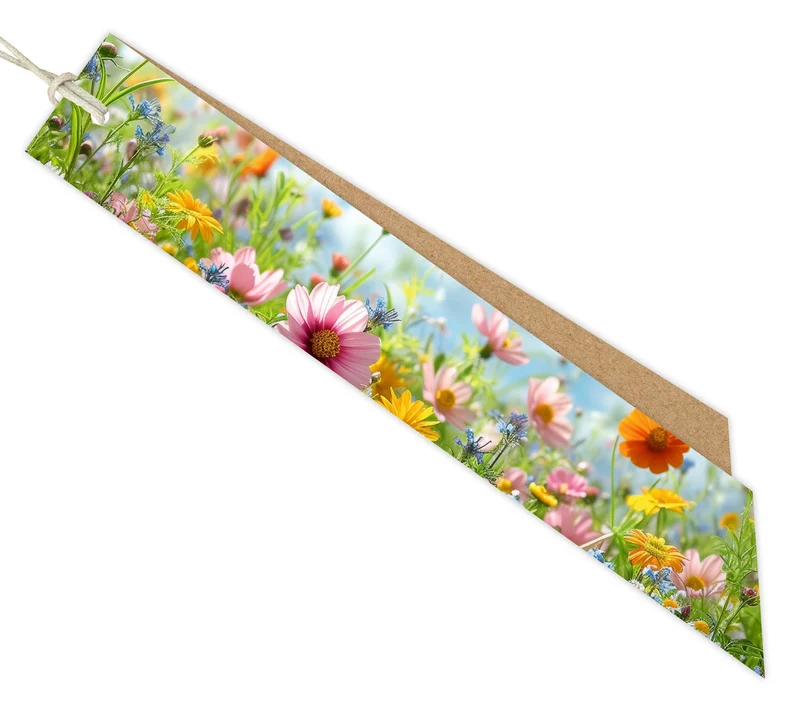Pakje a 12 kaartje Condoleance Kraft Botanic Blanco