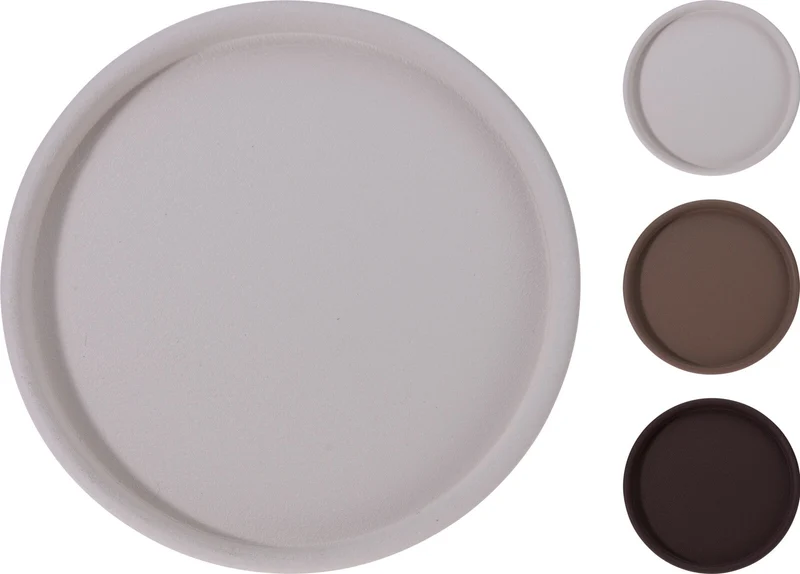 ONDERBORD ''CROCK'' METAAL D38,5 H2,5CM 3 ASSORTIE