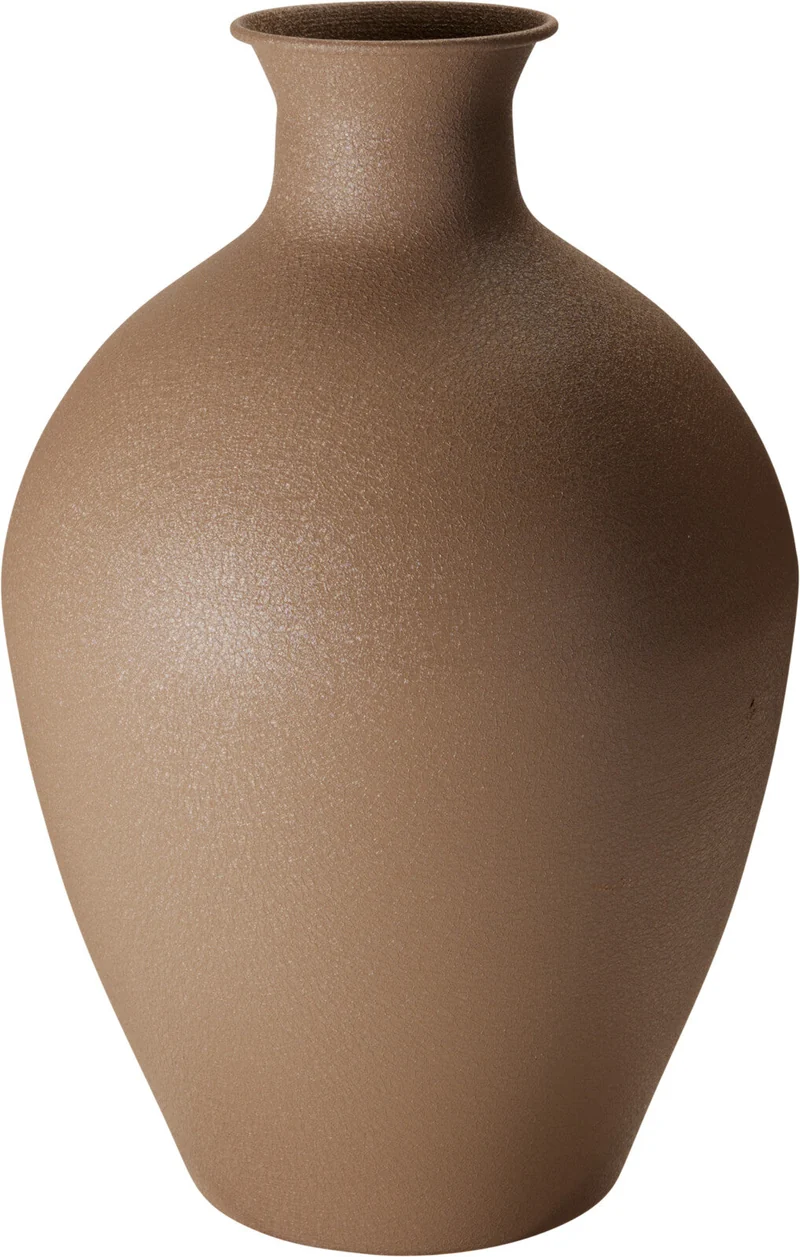 VAAS ''CROCK'' METAAL BRUIN D31,5 H46CM