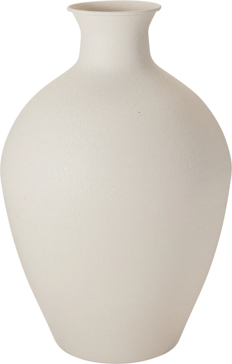 VAAS ''CROCK'' METAAL OFF WHITE D31,5 H46CM