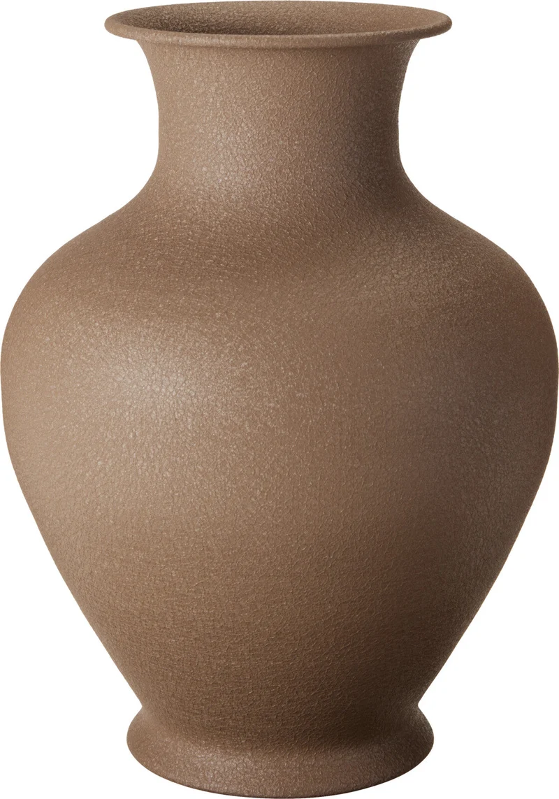 VAAS ''CROCK'' METAAL BRUIN D23 H31CM