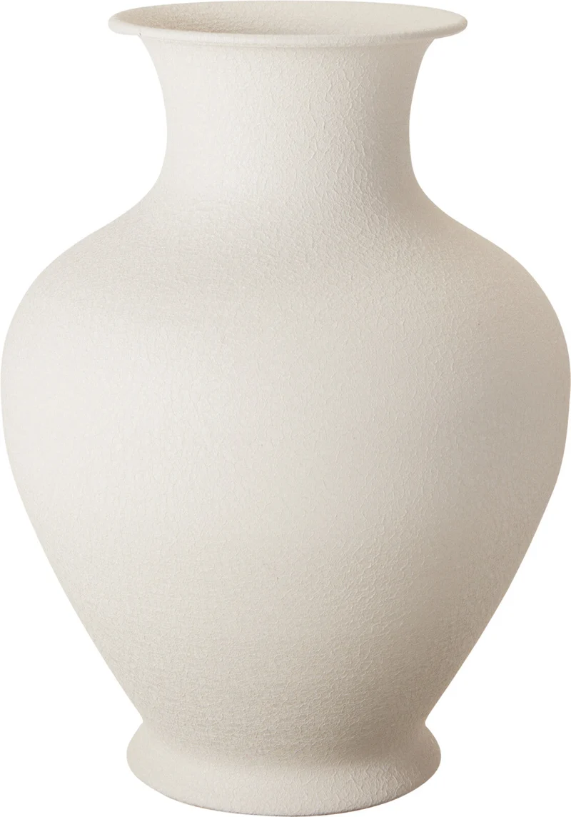 VAAS ''CROCK'' METAAL OFF WHITE D23 H31CM