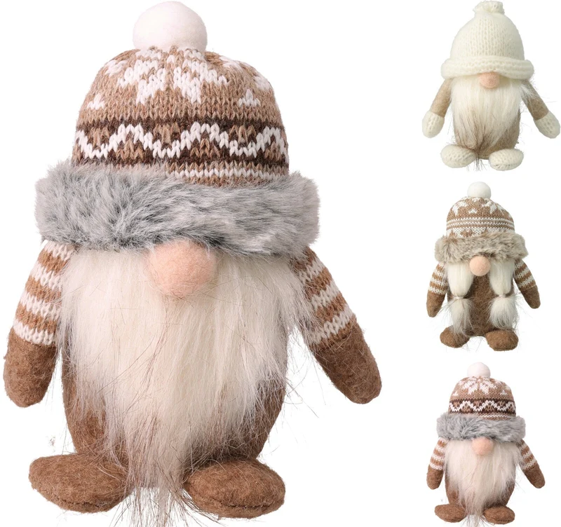 GNOME STAAND POLYESTER 8X7X13CM 3 ASSORTIE DESIGN