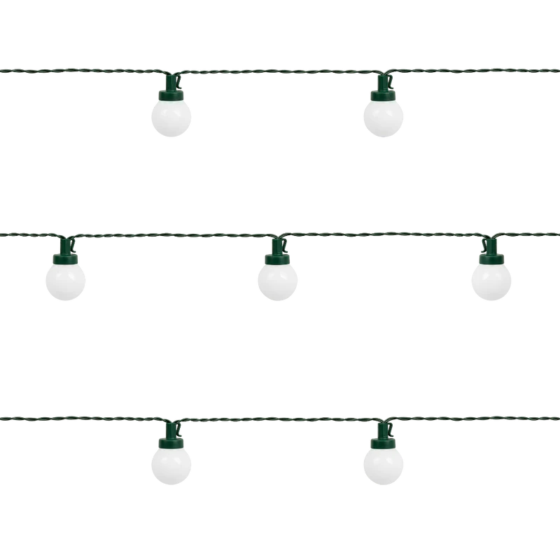 LED kerstverlichting - Warm witte bolletjes - 30 stuks - 9 meter - Koppelbaar