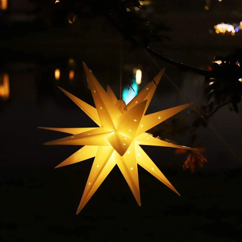 LED kerstster 3D - warm wit - 60cm