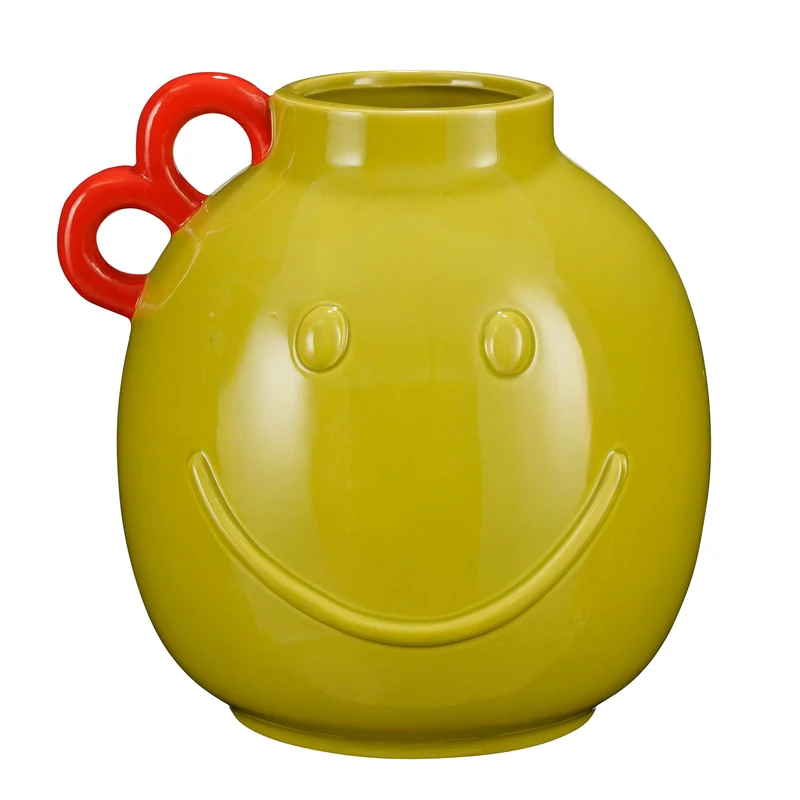 Duke vaas smiley oker - l25xb23,5xh26cm