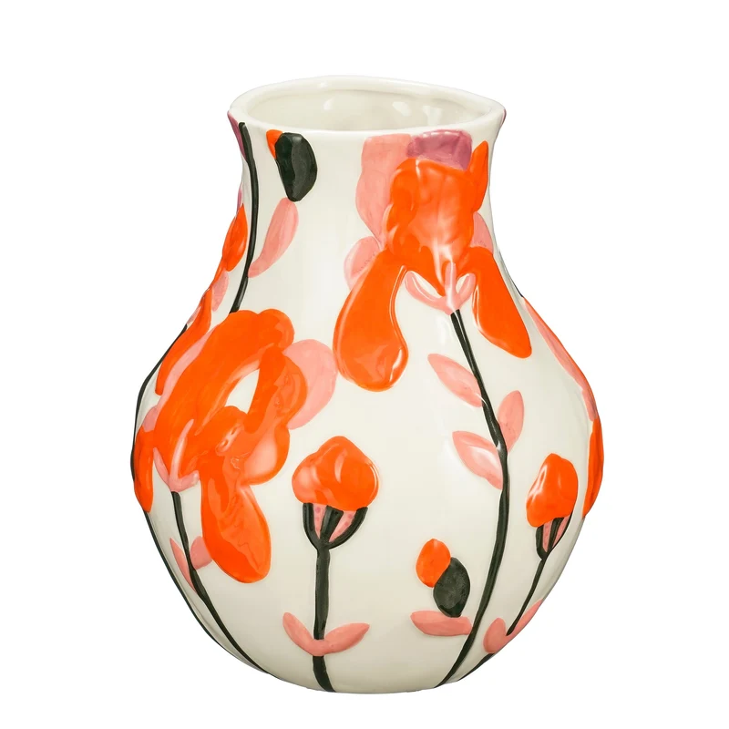 Desi vaas oranje - h24,5xd20cm