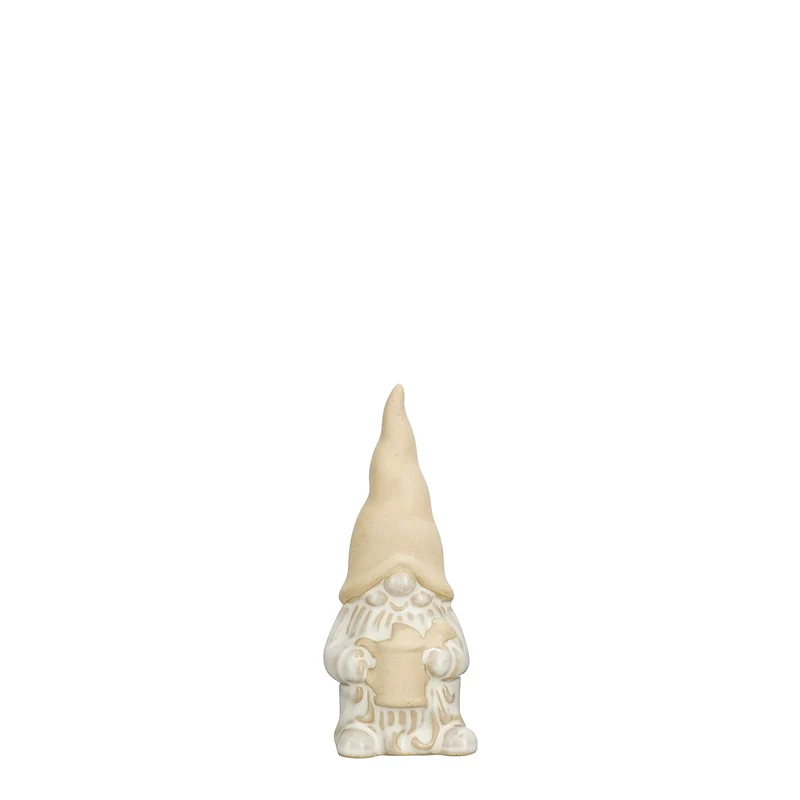 Decoratie gnoom off white - l5xb4,5xh11,5cm