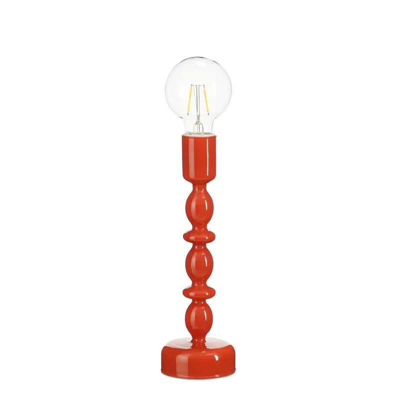 Oxford tafellamp led glas rood battery operated - h28xd9cm