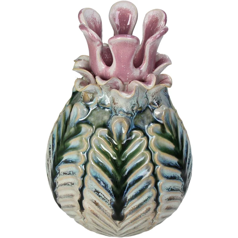 Vase Stoneware Multi 15x15x21.5cm