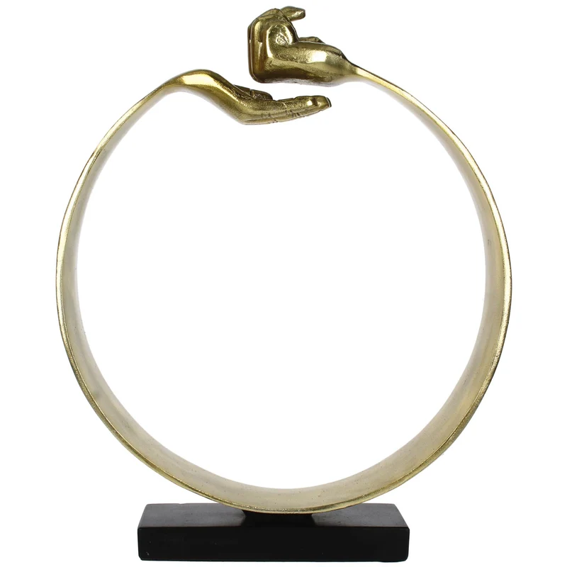 Ornament Hands Gold 43x8x34cm