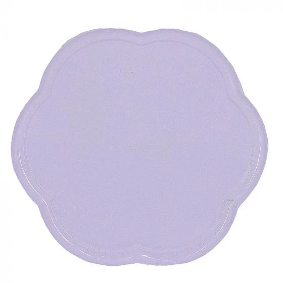 Dienblad flower lila 28x28x1cm metaal