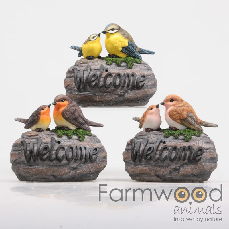 VOGELS WELCOME OP STEEN M/MUZIEK 3 ASS