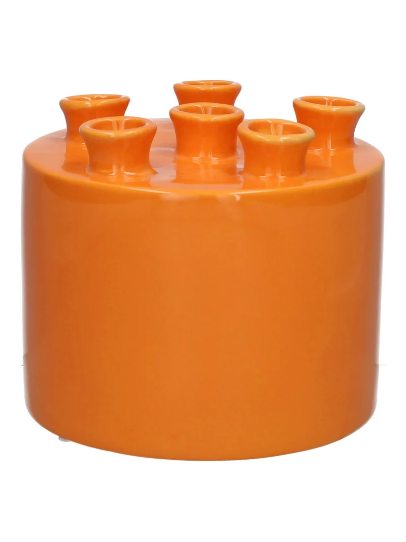 Vase Tulia d17xh14.3cm orange
