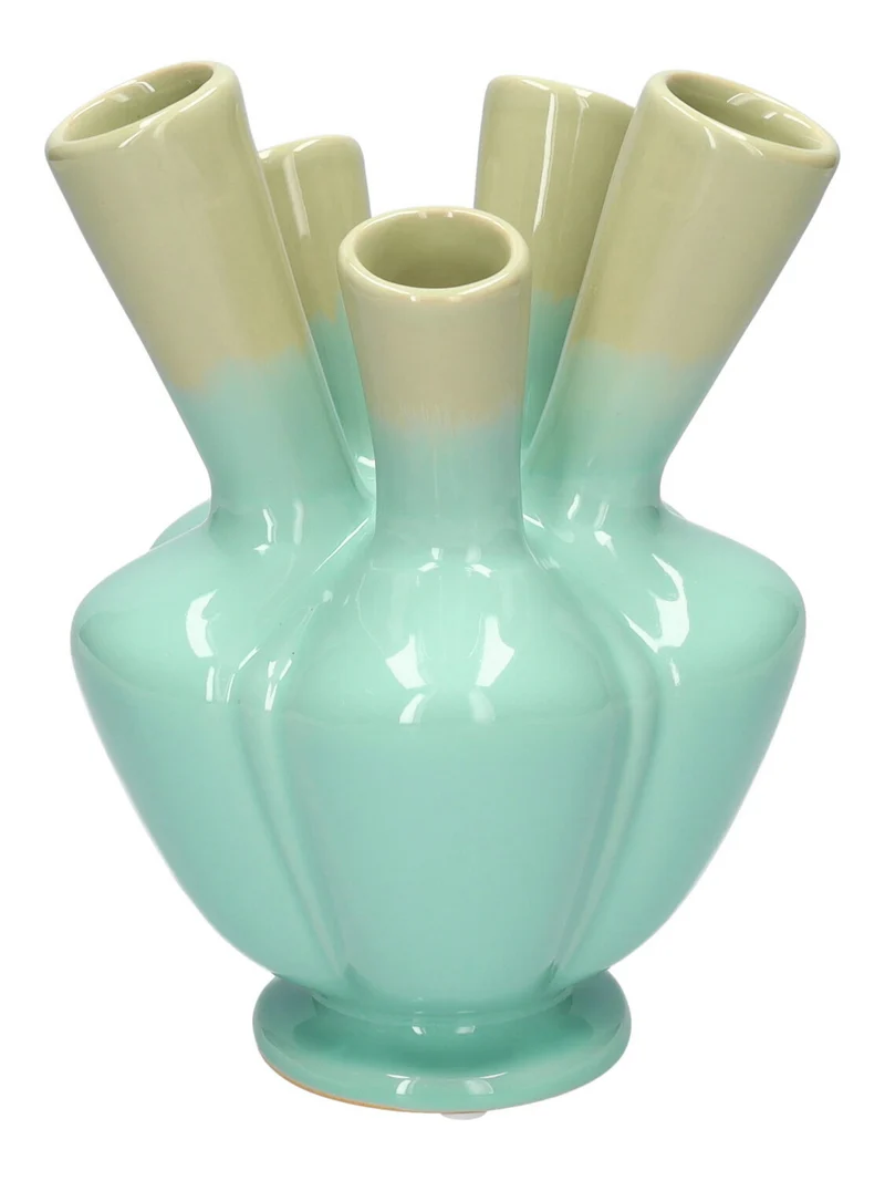 Vase Talia d13xh17cm green/l.blue