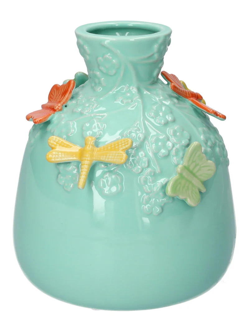 Bottle Dragonfly d14xh16cm l.blue
