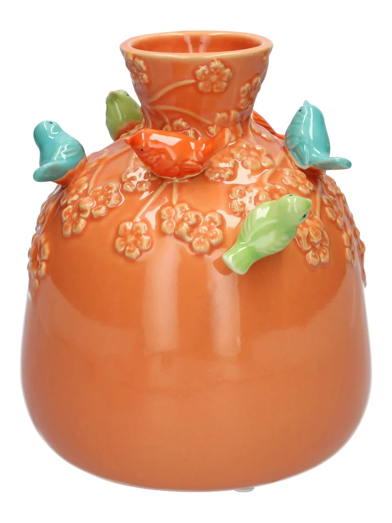 Bottle Birds d14xh16cm orange