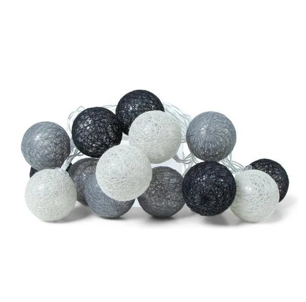 Lichtslinger Cozy Grijs Small 15 Led 3 mtr. binnen excl. bat