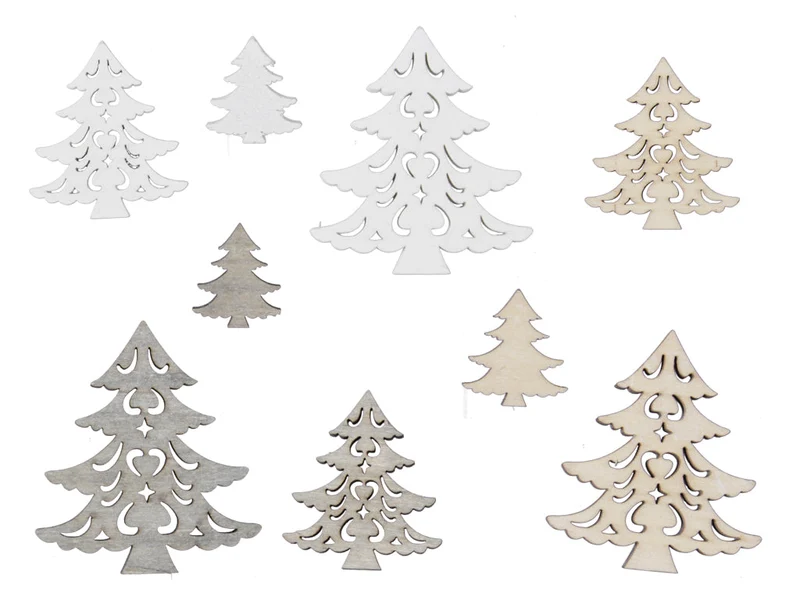 pb. 15 wooden trees/loose 3ass natural/grey/white 3/5/7cm